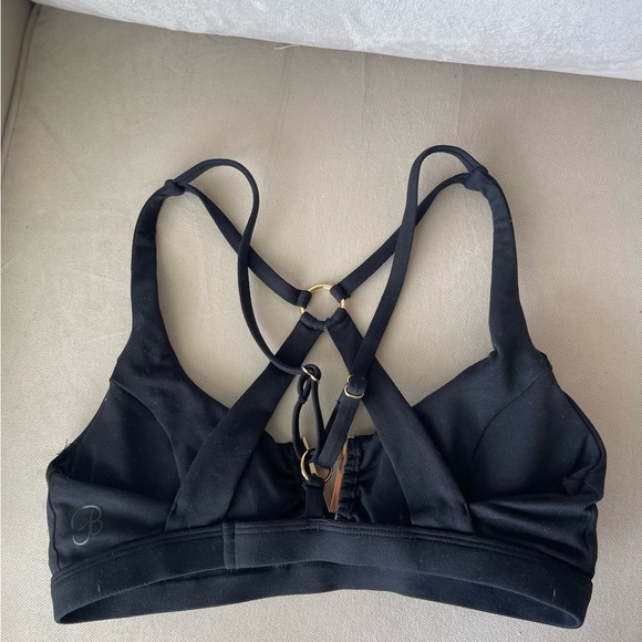 Bombshell Sportswear Black Strappy Bralette - Picture 2 of 2